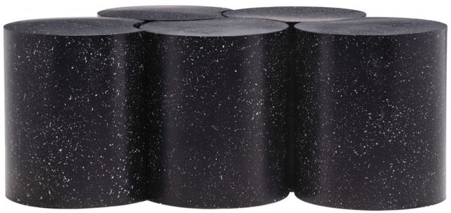 Meridian Furniture Dimple 5-Piece Black 16'' Modular Nesting Coffee Table Set-0