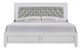 Elements International Belinda White Full Panel Bed-1