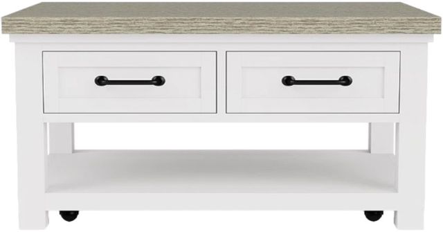 Riverside Furniture Cora Fog Small Cocktail Table with Cloud Base-1