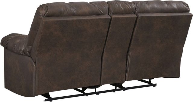 Signature Design by Ashley® Derwin Nut Reclining Loveseat with Console-3