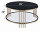 ACME Furniture Abisha Black Coffee Table with Champagne Base-2