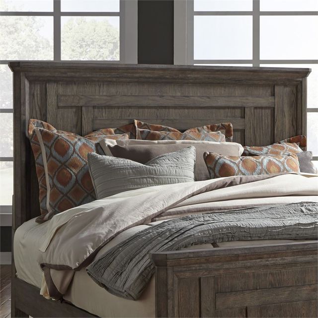 Liberty Furniture Artisan Prairie Gray Dusty Wax King Panel Headboard-2