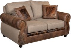 Horizon Home® Prescott Beige/Brown Loveseat