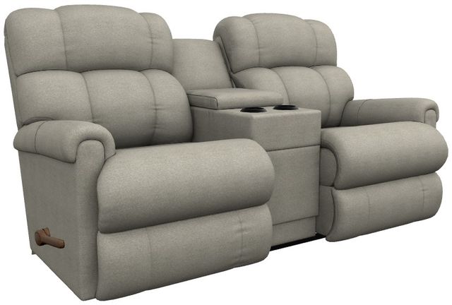 La-Z-Boy® Pinnacle Dove Manual Wall Reclining Loveseat with Console-0