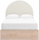 Signature Design by Ashley® Arloster Tan/White Full Upholstered Panel Bed-2