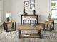 Emerald Home Sutton Place Caramel Chairside Table with Cocoa Base-1