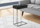 Monarch Specialties Inc. Black 25"H Drawer C Table with Silver Metal Base-3