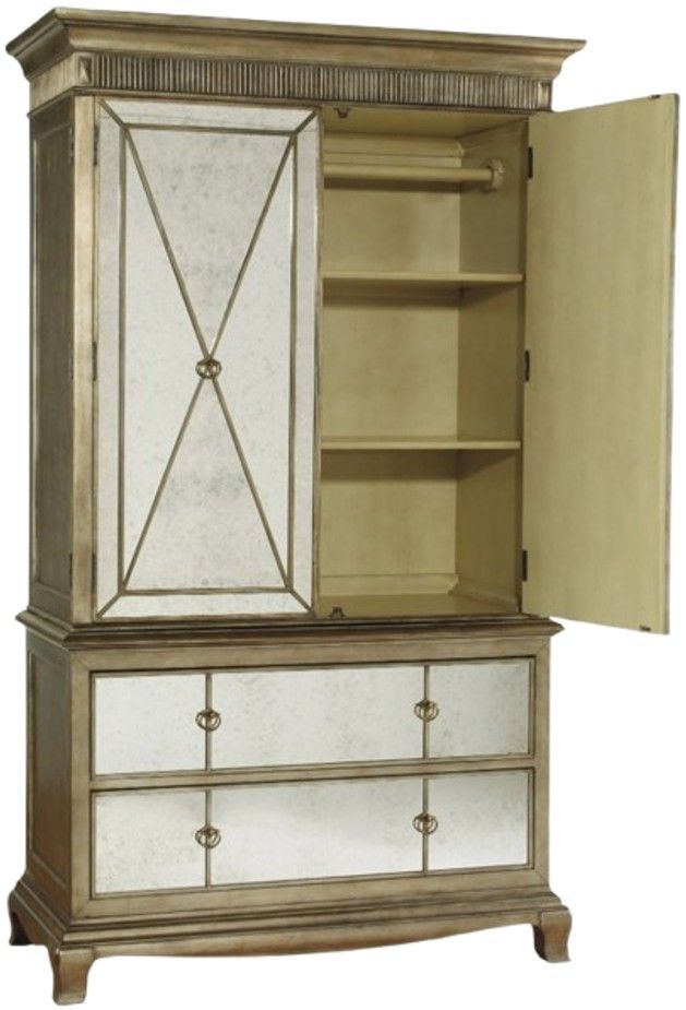Hooker® Furniture Sanctuary Gold/Visage Armoire-2