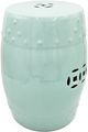 A & B Home Light Blue Barrel Stool-0