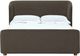 Modus Furniture Virgil Kiki Pumpernickel Full Upholstered Platform Bed-1