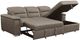 Mazin Furniture Alfio 2-Piece Taupe Right-Arm Facing Pullout Sleeper Sectional and Hidden Storage Chaise-0
