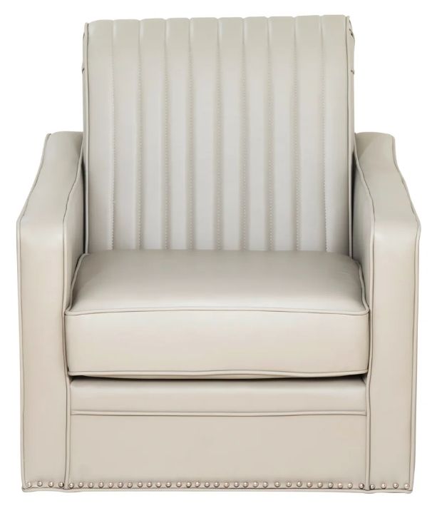 Powell® Carter Cream Swivel Accent Chair-2