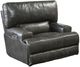 Catnapper® Wembley Steel Leather Power Lay Flat Recliner with Power Adjustable Headrest-0
