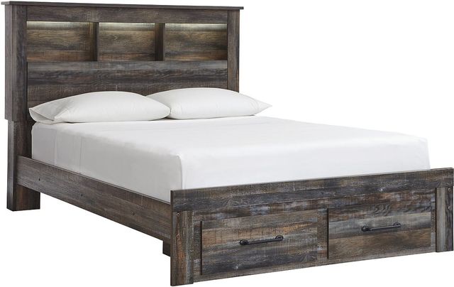 Signature Design by Ashley® Drystan 5-Piece Multi Queen Bookcase Storage Bed Set-1