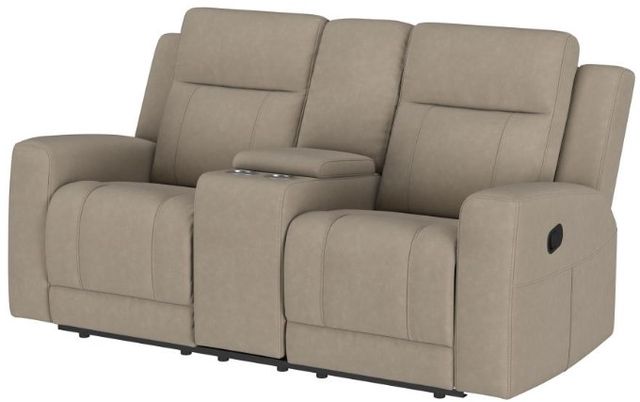 Coaster® Brentwood Taupe Manual Reclining Loveseat-3