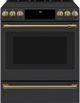 Café™ Brushed Brass Front Control Electric Knobs and Handle Kit-4