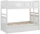 Homelegance® Galen White Youth Twin/Twin Storage Bunk Bed-3