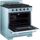 Unique® Appliances Classic Retro 30" Ocean Mist Turquoise Freestanding Natural Gas Range-2