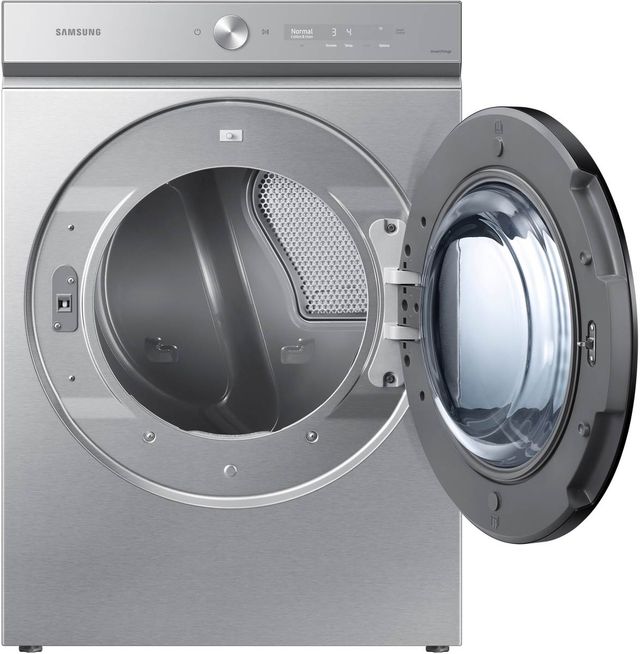 Samsung Bespoke 8700 Series 7.6 Cu. Ft. Silver Steel Front Load Gas Dryer-2