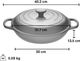 Le Creuset® 3.5 L Blueberry Braiser-1