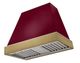 AGA Euclid 36" Cranberry Wall Mounted Range Hood  with Antique Brass Trim-0