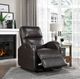 Homelegance® Wiley Brown Power Reclining Chair-1