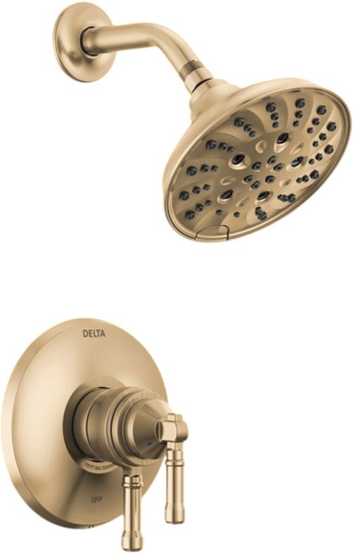 Delta Broderick® 17 Series Lumicoat® Champagne Bronze Shower Trim-0