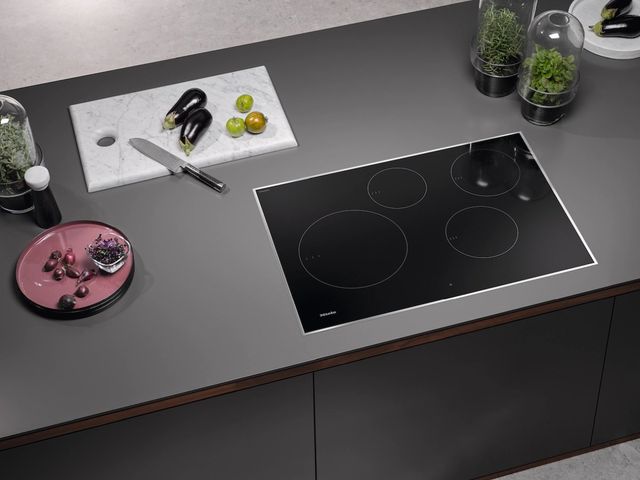 Sleek Miele cooktop surface