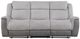 Homelegance® Harriette Gray Double Manual Reclining Sofa-2