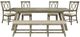 Jofran Inc.Telluride 6-Piece Driftwood Trestle Dining Set-0
