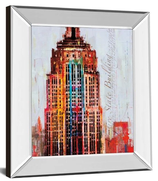 Classy Art The City That Never Sleeps I by Haub Mirror Framed Wall Art-0