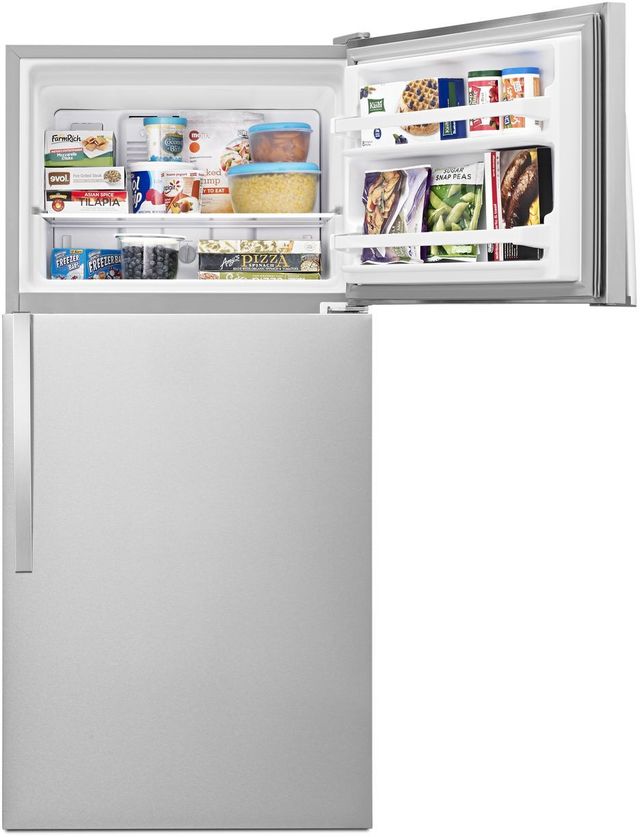 Whirlpool® 30 in. 18.2 Cu. Ft. Monochromatic Stainless Steel Top Freezer Refrigerator-7