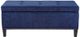 Olliix by Madison Park Blue Shandra II Tufted Top Storage Bench-0