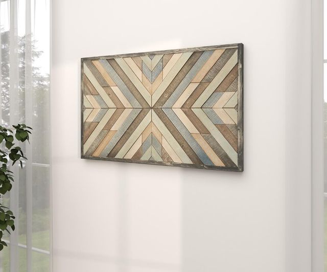 Deco Marche Multi-Colored Geometric Arrow Dimensional Wall Art-3