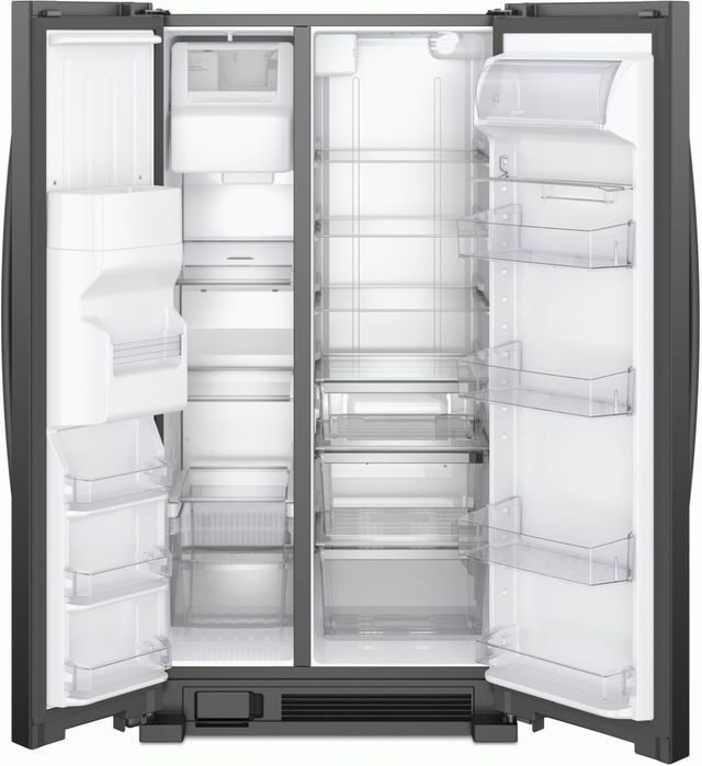 Whirlpool® 33" 21 Cu. Ft. Black Side-by-Side Refrigerator-2
