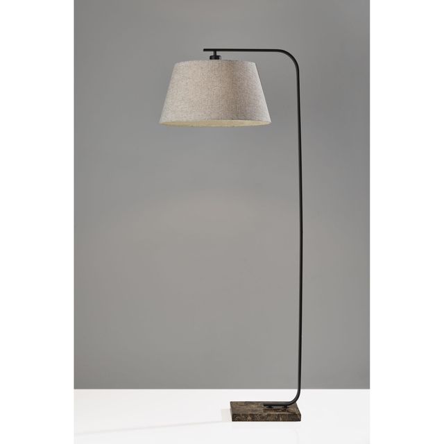 Adesso® Bernard Black Floor Lamp-3