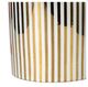 A & B Home Gold/White Artificial Peonies in Striped Pot -3