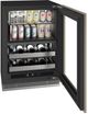 U-Line® Home Collection 24" 4.9 Cu. Ft. Panel Ready Dual-Zone Beverage Center with Glass Door-4