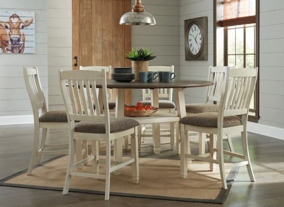 Signature Design by Ashley® Bolanburg 7-Piece Two-Tone Counter Height Dining Set-3
