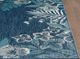 KAS Rugs Dahlia Ivory/Blue Garden Border 5'x7' Area Rug-3