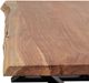 Porter International Designs Manzanita Natural Coffee Table with Black Metal Base-4