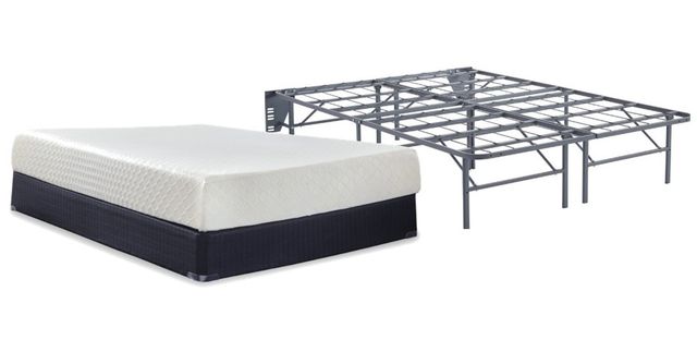Sierra Sleep® by Ashley® Chime 2-Piece 10" Memory Foam and Better than a Boxspring Foundation FullMattress Set-0