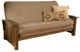 Kodiak Furniture Washington Linen Stone/Rustic Walnut Full Futon with Mattress-0