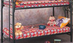 American Wholesale Furniture Black Twin Bunkbed
