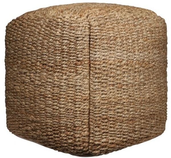 LR Home Natural Jute Pouf-2