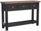 A-America® Stormy Ridge Chickory Top Sofa Table with Slate Black Base-0