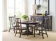Kincaid® Bridgetown Bromefield Black Round Dining Table with Heritage Maple Base-2