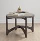 Liberty Furniture Cascade Gray Cocktail Table with Wirebrush Rustic Brown Base-1