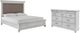 Benchcraft® Kanwyn 2-Piece Whitewash Queen Panel Bed Set-0