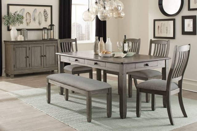Homelegance® Granby Antique Gray Side Chair-1